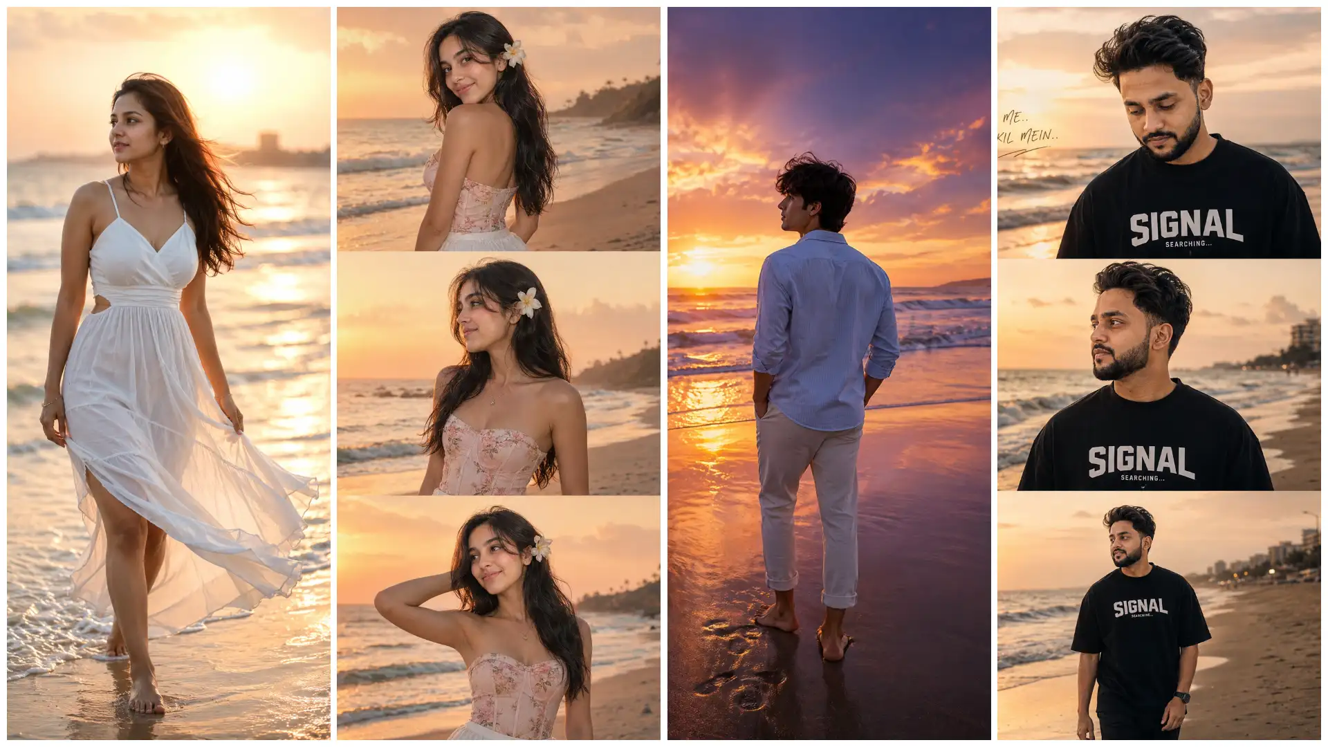 Aesthetic Sunset Beach AI Photo Editing Prompts