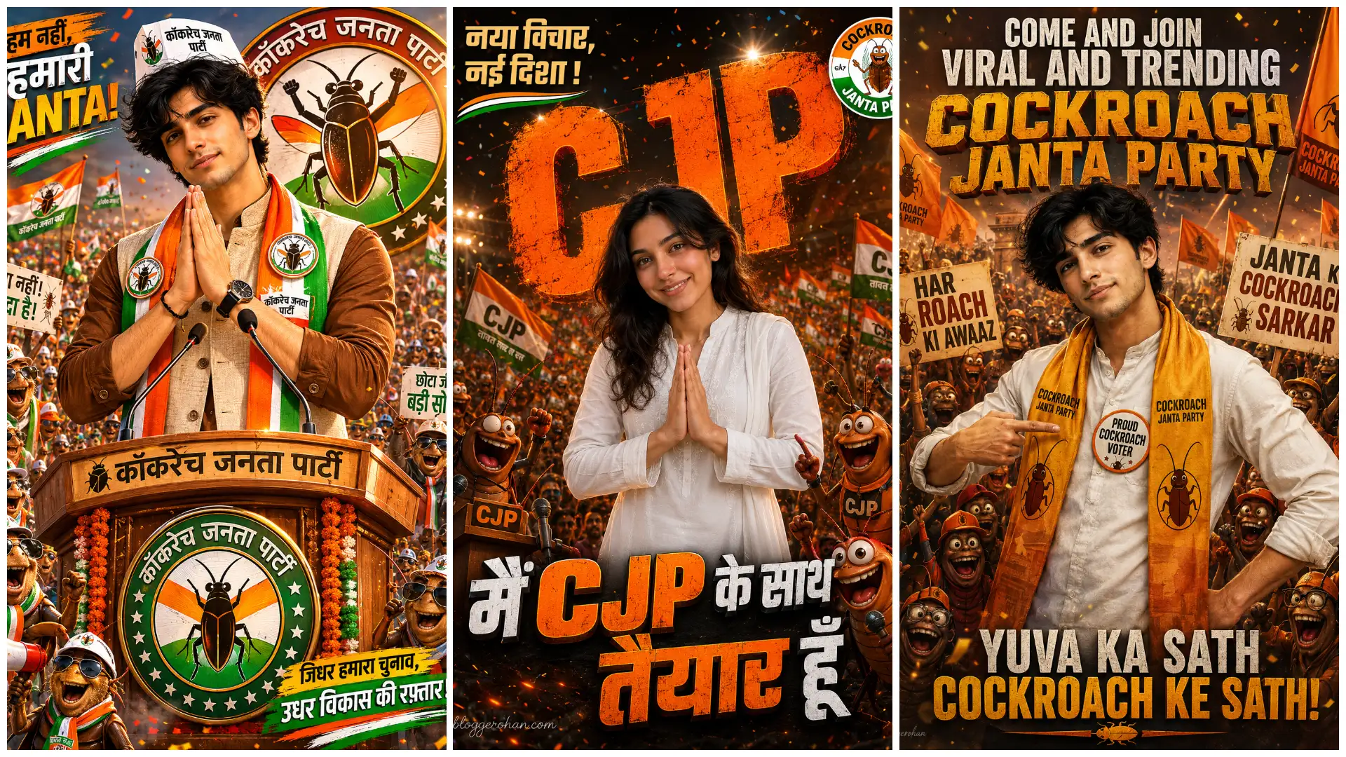 Cockroach Janata Party AI Photo Editing Prompts